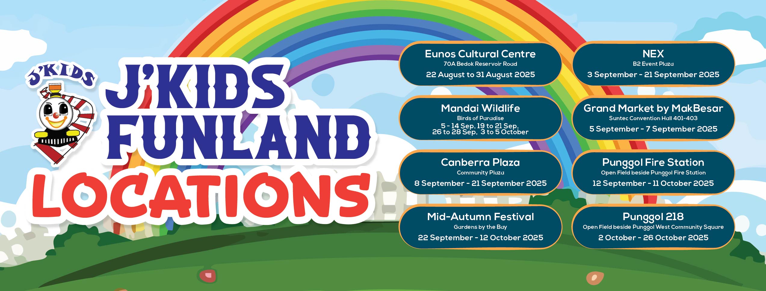 J'Kids Funland Locations Updates__Banner